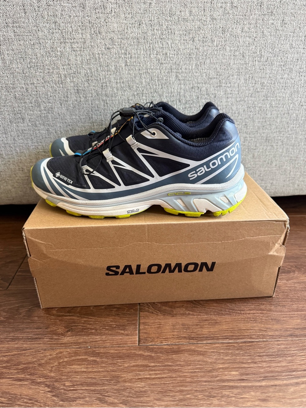 Salomon XT-6 GTX Blue/Lime